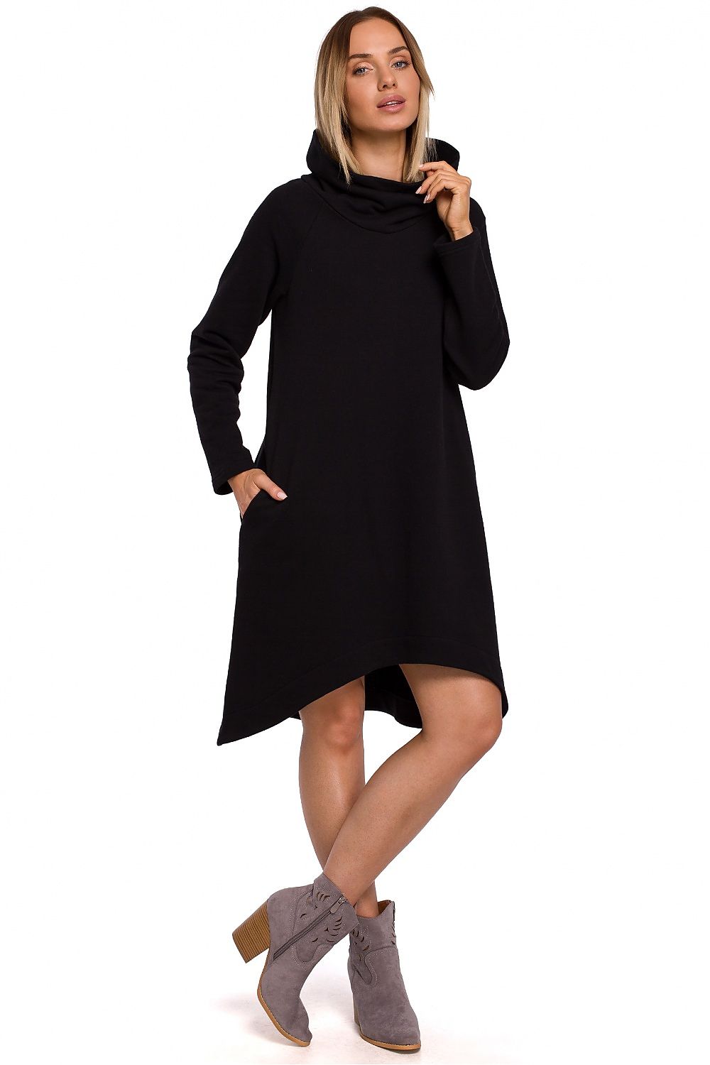Dagkjole Moe til dame fra MS StyleHaven, laget av polyester, farge Rosa, størrelse M, med long ermer, perfekt til casual; dress