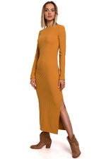 Maxi- Dagkjole - Moe til dame fra MS StyleHaven, laget av polyester, farge Svart, størrelse L, med long ermer, perfekt til casual; dress