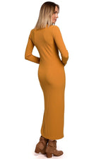 Maxi- Dagkjole - Moe til dame fra MS StyleHaven, laget av polyester, farge Svart, størrelse XL, med long ermer, perfekt til casual; dress