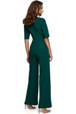 Dress Stylove til dame fra MS StyleHaven, laget av polyester; Viskose; Elastan-1, farge Marineblå, størrelse s, med short; 3-4 ermer, perfekt til dress