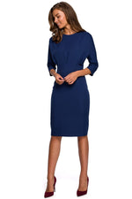 Dagkjole Stylove til dame fra MS StyleHaven, laget av polyester; Elastan-1, farge Rød, størrelse L, med lang ermer, perfekt til dress