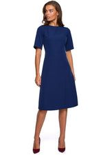 Dagkjole Stylove til dame fra MS StyleHaven, laget av polyester, farge Rød, størrelse L, med short ermer, perfekt til dress