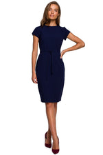 Dagkjole Stylove til dame fra MS StyleHaven, laget av polyester; Viskose; Elastan, farge Rød, størrelse L, med short ermer, perfekt til dress