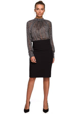 Bluse Stylove til dame fra MS StyleHaven, laget av polyester, farge Rød, størrelse L, med long ermer, perfekt til dress