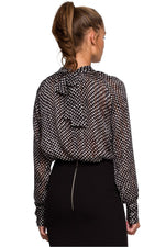 Bluse Stylove til dame fra MS StyleHaven, laget av polyester, farge Rød, størrelse XL, med long ermer, perfekt til dress