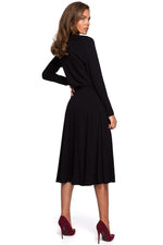 Dagkjole Stylove til dame fra MS StyleHaven, laget av Viskose, farge beige, størrelse XL, med long ermer, perfekt til dress