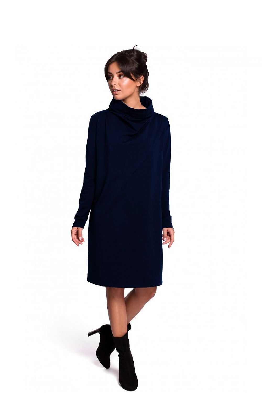 Dagskjole BeWear til dame fra MS StyleHaven, laget av polyester, farge Grønn, størrelse XL, med long ermer, perfekt til dress