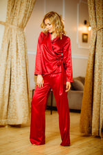 Rawa Sateng Elegance Set - Kalimo til dame fra MS StyleHaven, laget av Elastan; Viskose; Sateng; polyester, farge Svart, størrelse L, med long; 3-4 ermer, perfekt til casual; dress