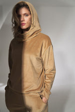 Emerald Comfort Hettegenser - Figl til dame fra MS StyleHaven, laget av polyester; Elastan, farge beige, størrelse S, med sleeveless; strapless ermer, perfekt til casual; dress