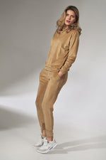 Emerald Comfort Hettegenser - Figl til dame fra MS StyleHaven, laget av polyester; Elastan, farge beige, størrelse XL, med sleeveless; strapless ermer, perfekt til casual; dress