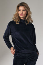 Emerald Comfort Hettegenser - Figl til dame fra MS StyleHaven, laget av polyester; Elastan, farge Marineblå, størrelse S, med sleeveless; strapless ermer, perfekt til casual; dress