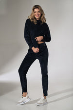 Emerald Comfort Hettegenser - Figl til dame fra MS StyleHaven, laget av polyester; Elastan, farge Marineblå, størrelse M, med sleeveless; strapless ermer, perfekt til casual; dress