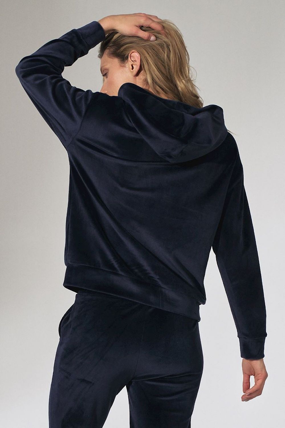 Emerald Comfort Hettegenser - Figl til dame fra MS StyleHaven, laget av polyester; Elastan, farge Marineblå, størrelse L, med sleeveless; strapless ermer, perfekt til casual; dress