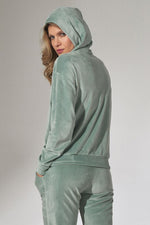 Emerald Comfort Hettegenser - Figl til dame fra MS StyleHaven, laget av polyester; Elastan, farge Grønn, størrelse L, med sleeveless; strapless ermer, perfekt til casual; dress