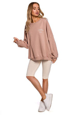 Korte Leggings - Moe til dame fra MS StyleHaven, laget av Bomull, farge beige, størrelse XXL, med short ermer, perfekt til dress