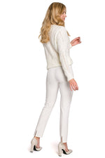 Damebukser Makover til dame fra MS StyleHaven, laget av polyester; Elastan, farge beige, størrelse M, med long ermer