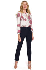 Damebukser - Makover til dame fra MS StyleHaven, laget av polyester; Elastan, farge Marineblå, størrelse s, med strapless ermer, bukselengde long