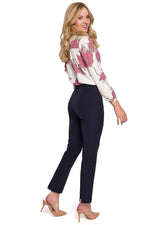 Damebukser - Makover til dame fra MS StyleHaven, laget av polyester; Elastan, farge Marineblå, størrelse M, med strapless ermer
