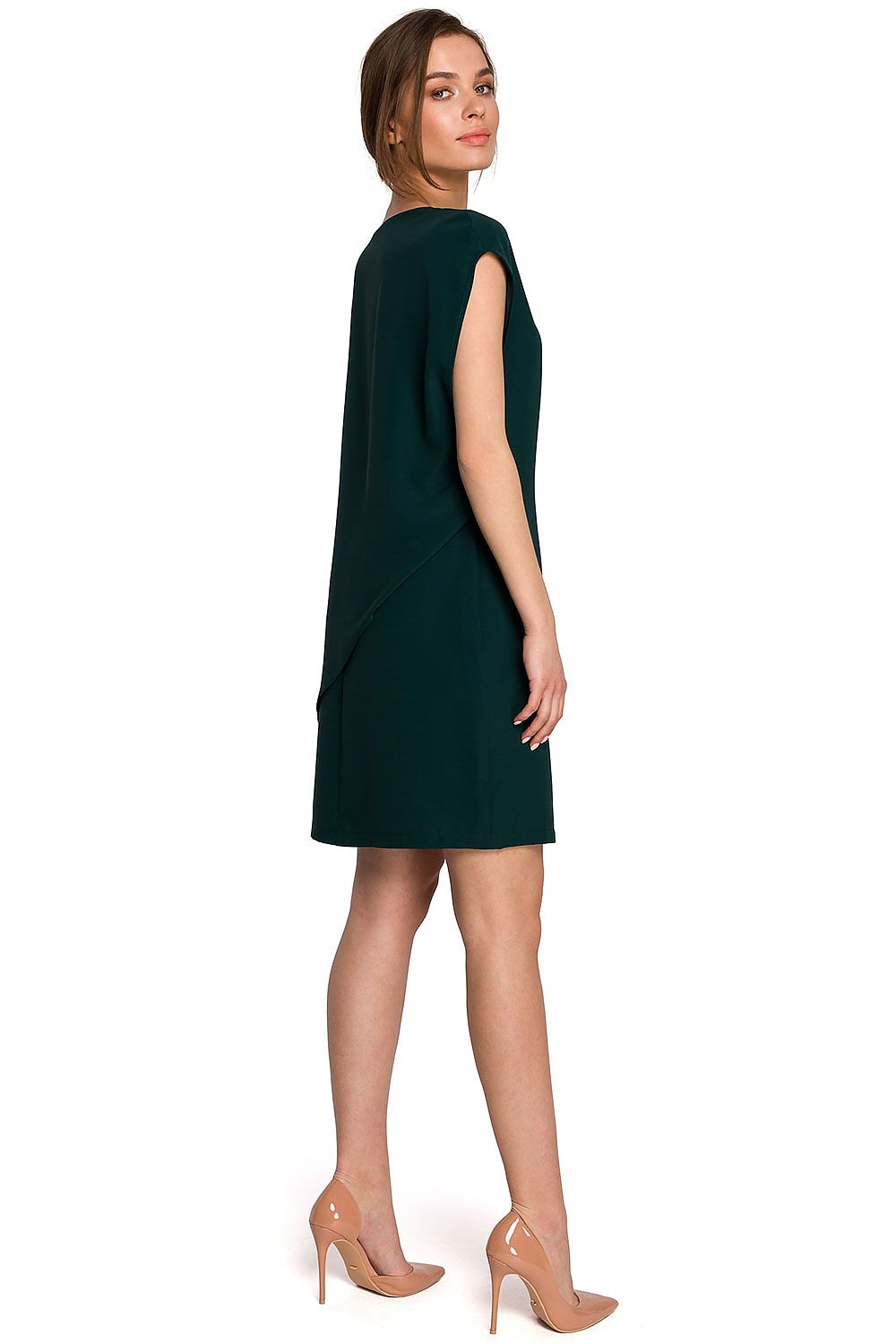 Dagkjole Stylove til dame fra MS StyleHaven, laget av polyester; Elastan-1, farge Rosa, størrelse XL, med short; cap ermer, perfekt til dress