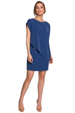 Dagkjole Stylove til dame fra MS StyleHaven, laget av polyester; Elastan-1, farge Rosa, størrelse XXL, med short; cap ermer, perfekt til dress