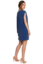 Dagkjole Stylove til dame fra MS StyleHaven, laget av polyester; Elastan-1, farge Grønn, størrelse s, med short; cap ermer, perfekt til dress