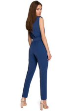 Jumpsuit Stylove til dame fra MS StyleHaven, laget av polyester; Elastan-1, farge Grønn, størrelse s, med cap; short ermer, perfekt til dress
