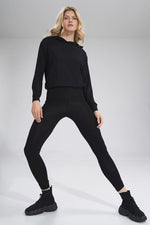 Lange leggings - Figl til dame fra MS StyleHaven, laget av Viskose; Elastan, farge Grå, størrelse XL, med 45720 ermer, perfekt til casual