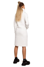 Komfort Dagkjole Moe til dame fra MS StyleHaven, laget av polyester, farge Brun, størrelse XL, med long ermer, perfekt til casual; dress