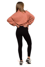 Leggings BeWear til dame fra MS StyleHaven, laget av Bomull, farge Brun, størrelse XL, med long ermer, perfekt til dress