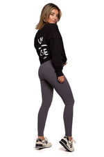 Leggings BeWear til dame fra MS StyleHaven, laget av Bomull, farge Svart, størrelse L, med long ermer, perfekt til dress