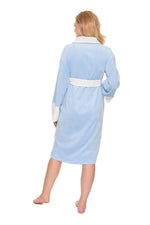 Velour Comfort Robe fra PeeKaBoo til dame fra MS StyleHaven, laget av polyester; Velur, farge Grå, størrelse S/M, med long ermer, perfekt til casual; dress