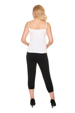 Relaxed Comfort Crops fra PeeKaBoo til dame fra MS StyleHaven, laget av Elastan; Bomull, farge Svart, størrelse XXL, med 3-4; long ermer, perfekt til casual; dress