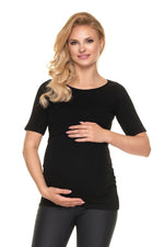 Graceful Layers Bluse - PeeKaBoo til dame fra MS StyleHaven, laget av Elastan; Viskose, farge Svart, størrelse L/XL, med short; 3-4 ermer, perfekt til casual; dress