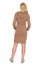 Nurture & Nest-kjole fra PeeKaBoo til dame fra MS StyleHaven, laget av Bomull; Elastan, farge beige, størrelse XXL, med 3-4; long ermer, perfekt til casual; dress