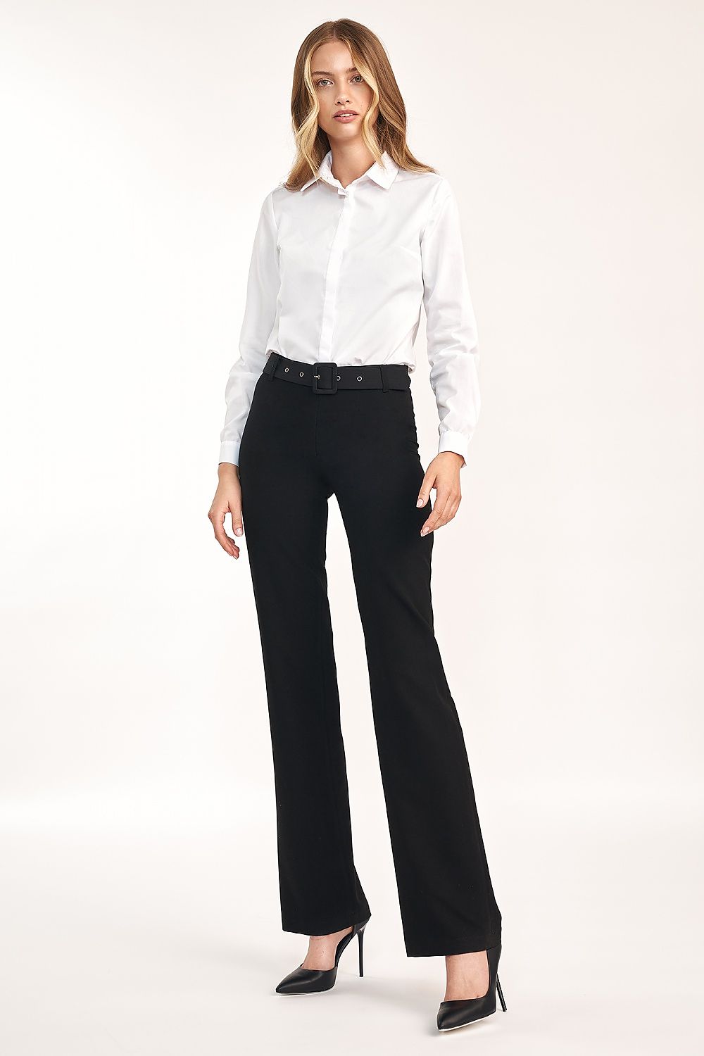 Damebukser Nife til dame fra MS StyleHaven, laget av polyester; Viskose, farge Svart, størrelse 38, med long ermer, perfekt til casual; dress