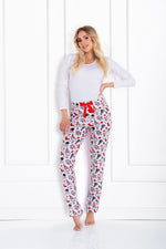 Pyjamas Momenti Per Me til dame fra MS StyleHaven, laget av Bomull, farge Hvit, størrelse s, med sleeveless ermer, perfekt til casual; dress