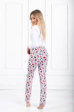 Pyjamas Momenti Per Me til dame fra MS StyleHaven, laget av Bomull, farge Hvit, størrelse M, med sleeveless ermer, perfekt til casual; dress