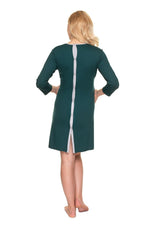 Enkel tilgang til ammenattkjole - PeeKaBoo til dame fra MS StyleHaven, laget av Viskose; Elastan, farge Grå, størrelse S/M, med short ermer, perfekt til casual; dress