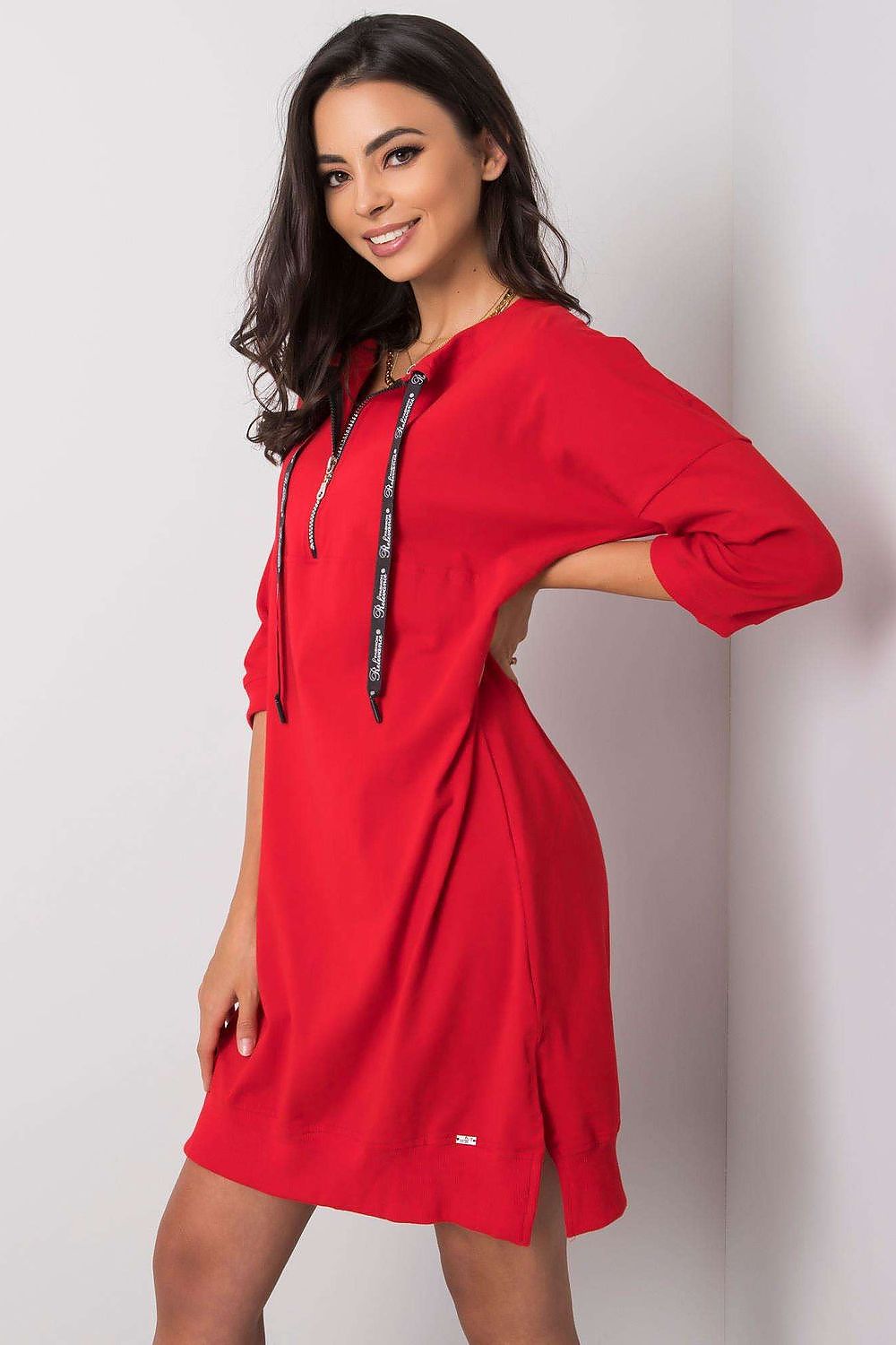 Dagkjole-Relevance til dame fra MS StyleHaven, laget av Bomull, farge Grå, størrelse L/XL, med 45720 ermer, perfekt til casual; dress