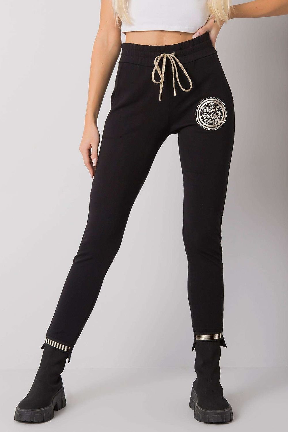 Urban svarte joggebuksene – Relevance til dame fra MS StyleHaven, laget av Bomull, farge Rosa, størrelse S, med long ermer, bukselengde long, perfekt til casual; dress