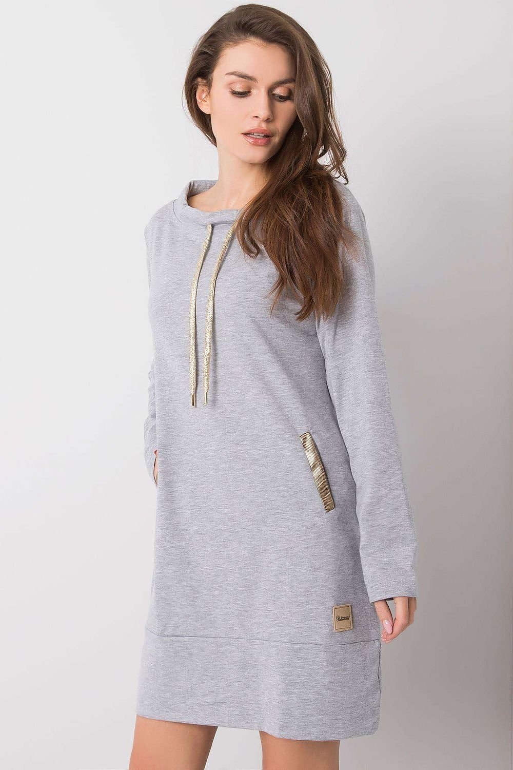 Dagkjole-Relevance til dame fra MS StyleHaven, laget av Bomull, farge Svart, størrelse S/M, med long ermer, perfekt til casual; dress