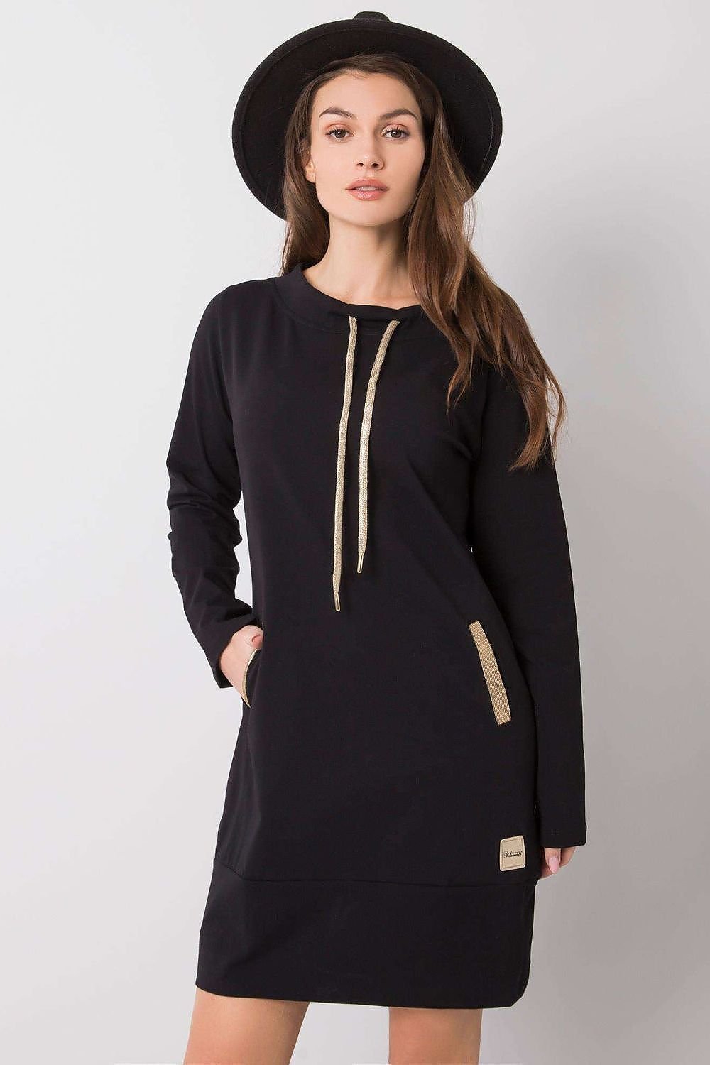 Dagkjole-Relevance til dame fra MS StyleHaven, laget av Bomull, farge Rød, størrelse S/M, med long ermer, perfekt til casual; dress