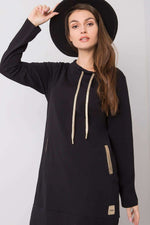 Dagkjole-Relevance til dame fra MS StyleHaven, laget av Bomull, farge Rød, størrelse L/XL, med long ermer, perfekt til casual; dress