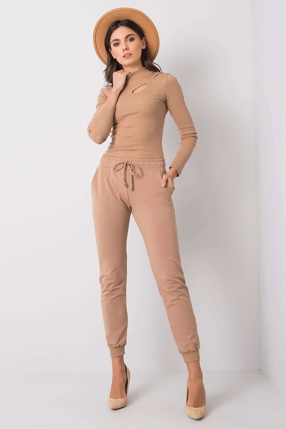SleekFit – Black Tailored Sweatpants for Women