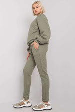 Sett BFG til dame fra MS StyleHaven, laget av Bomull, farge Grå 2, størrelse S/M, med sleeveless ermer, perfekt til casual; dress