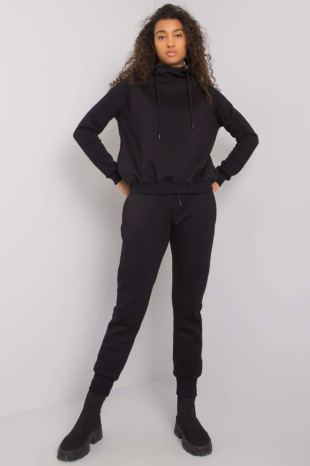 Sett BFG til dame fra MS StyleHaven, laget av Bomull, farge Svart, størrelse M, med sleeveless ermer, perfekt til casual; dress
