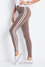 Lange leggings BFG til dame fra MS StyleHaven, laget av Bomull; Elastan-1, farge Grønn, størrelse XL, med sleeveless ermer, perfekt til casual; dress