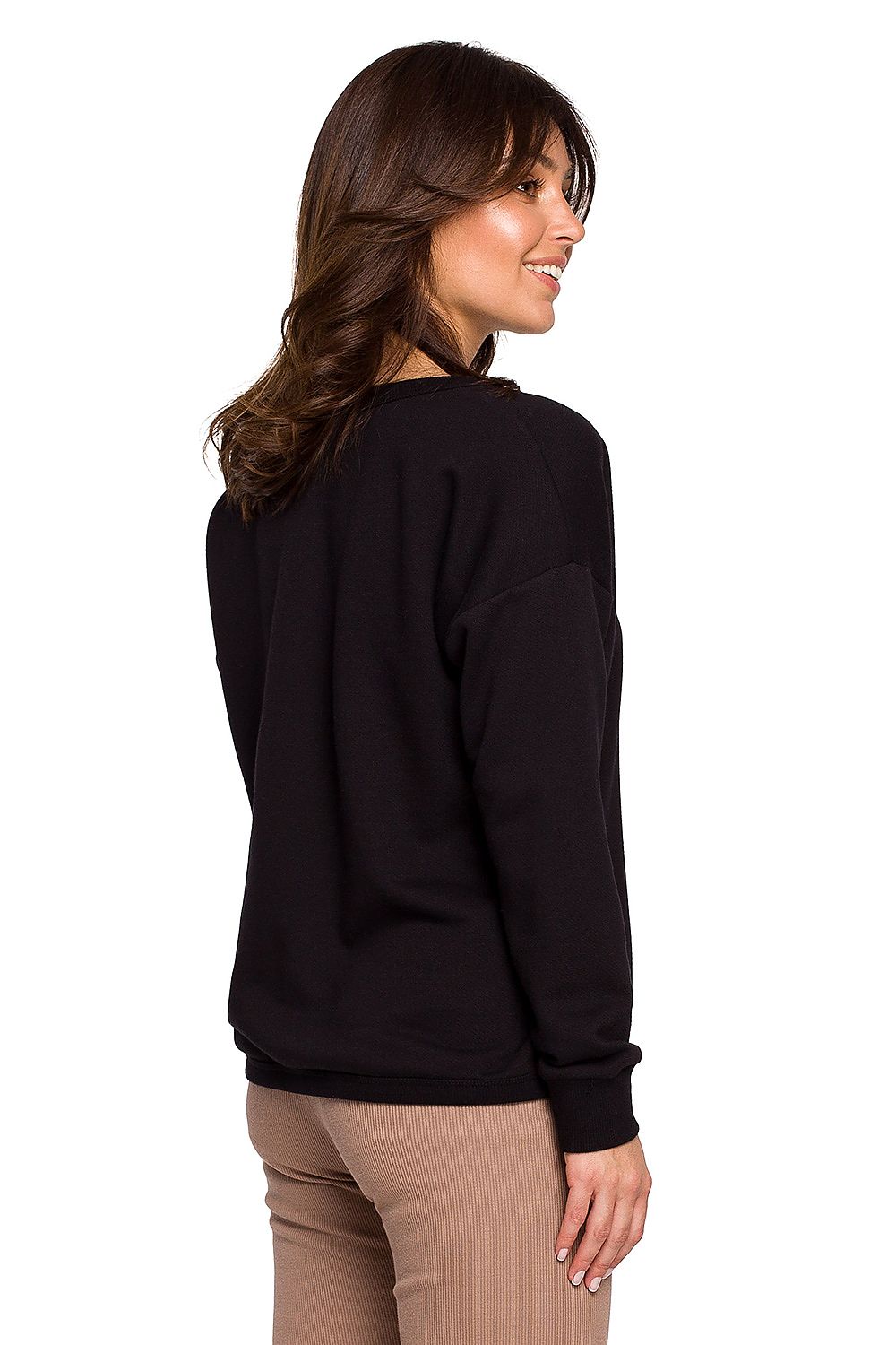 Tidløs komfortgenser fra BeWear til dame fra MS StyleHaven, laget av Bomull; polyester, farge beige, størrelse XL, med long ermer, perfekt til dress