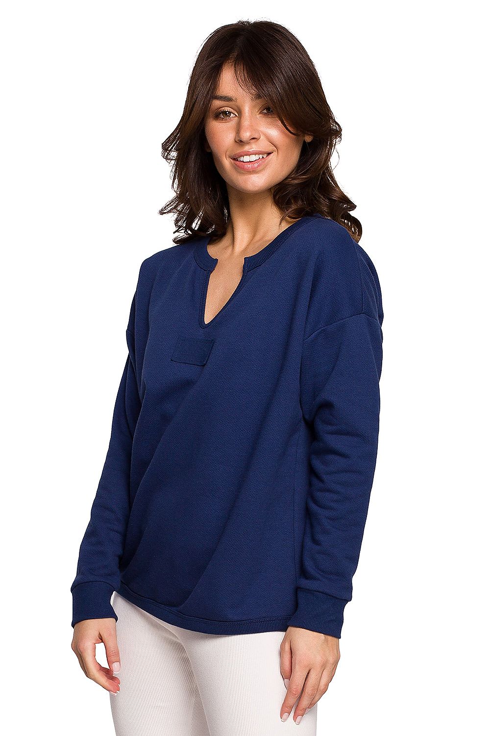 Tidløs komfortgenser fra BeWear til dame fra MS StyleHaven, laget av Bomull; polyester, farge Svart, størrelse L, med long ermer, perfekt til dress