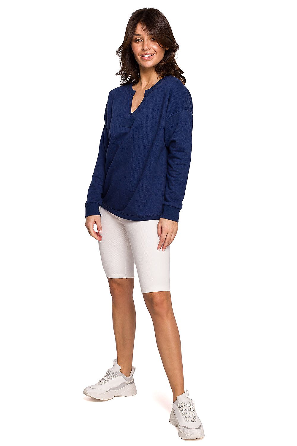 Tidløs komfortgenser fra BeWear til dame fra MS StyleHaven, laget av Bomull; polyester, farge Svart, størrelse XL, med long ermer, perfekt til dress